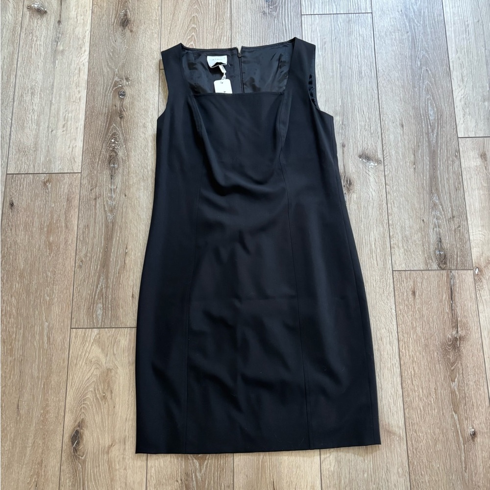 black Akris Punto wool dress nwt